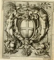 An illustration from Le pubbliche dimostrazioni di allegrezza della città di Milano : alli 10. febraio, e 6. marzo dell'anno 1658, nella nascita del serenissimo principe di Spagna Filippo Prospero (1659)