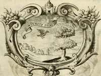 An illustration from Le pubbliche dimostrazioni di allegrezza della città di Milano : alli 10. febraio, e 6. marzo dell'anno 1658, nella nascita del serenissimo principe di Spagna Filippo Prospero (1659)