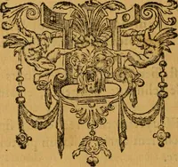 An illustration from Le romant des chevaliers de la gloire, : contenant plvsievrs ... aduentures des princes ... qui parurent aux courses faictes à la Place royale pour la feste des alliances de France & d'Espagne. Avec la description de levrs entrees, equipages, habits, machines, deuises, armes & blasons de leurs maisons. (1612)