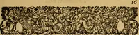 An illustration from Le romant des chevaliers de la gloire, : contenant plvsievrs ... aduentures des princes ... qui parurent aux courses faictes à la Place royale pour la feste des alliances de France & d'Espagne. Avec la description de levrs entrees, equipages, habits, machines, deuises, armes & blasons de leurs maisons. (1612)