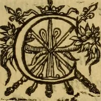 An illustration from Le romant des chevaliers de la gloire, : contenant plvsievrs ... aduentures des princes ... qui parurent aux courses faictes à la Place royale pour la feste des alliances de France & d'Espagne. Avec la description de levrs entrees, equipages, habits, machines, deuises, armes & blasons de leurs maisons. (1612)