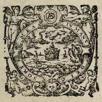 An illustration from Les adievx de la France, à Madame sœur du Roy: sur son voyage en Espagne. (1615)