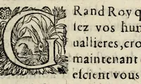 An illustration from Les adievx de la France, à Madame sœur du Roy: sur son voyage en Espagne. (1615)