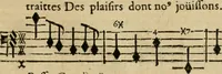 An illustration from Les amours de Momus : ballet (1695)