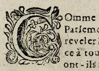 An illustration from Les antiquitez et recherches des villes, chasteaux, et places plus remarquables de France : selon l'ordre & ressort des Parlement : oeuvre enrichy des fondations, situations & singularitez des villes, places, & autres choses notables, concernant les parlemens, iurisdictionns, eglises & police de ce royaume (1668)