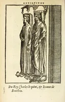 An illustration from Les antiqvitez croniqves et singvlaritez de Paris, ville capitalle du royaume de France : auec les fondations & bastiments des lieux, les sepulchres & epitaphes des princes, princesses, & autres personnes illustres (1586)