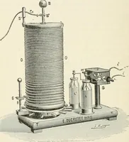 An illustration from Les applications pratiques des ondes électriques: télégraphie sans fil, télégraphie avec conducteur, éclairage, commande à distance (1902)
