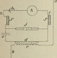 An illustration from Les applications pratiques des ondes électriques: télégraphie sans fil, télégraphie avec conducteur, éclairage, commande à distance (1902)