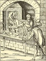 An illustration from Les arts et métiers au Moyen Age : étude illustrée d'après les ouvrages de Paul Lacroix sur le Moyen Age et la Renaissance (1887)