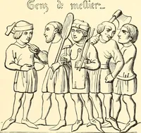 An illustration from Les arts et métiers au Moyen Age : étude illustrée d'après les ouvrages de Paul Lacroix sur le Moyen Age et la Renaissance (1887)