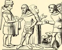 An illustration from Les arts et métiers au Moyen Age : étude illustrée d'après les ouvrages de Paul Lacroix sur le Moyen Age et la Renaissance (1887)