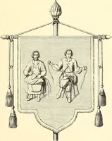 An illustration from Les arts et métiers au Moyen Age : étude illustrée d'après les ouvrages de Paul Lacroix sur le Moyen Age et la Renaissance (1887)