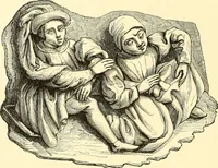 An illustration from Les arts et métiers au Moyen Age : étude illustrée d'après les ouvrages de Paul Lacroix sur le Moyen Age et la Renaissance (1887)