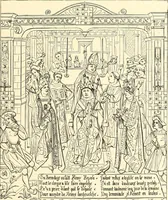 An illustration from Les arts et métiers au Moyen Age : étude illustrée d'après les ouvrages de Paul Lacroix sur le Moyen Age et la Renaissance (1887)