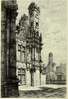 An illustration from Les châteaux historiques de la France (1877)