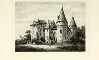 An illustration from Les châteaux historiques de la France (1877)
