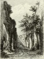 An illustration from Les châteaux historiques de la France (1877)