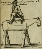 Picture 15 of 53 from L'escuyer françois : qui enseigne a monter a cheval et a voltiger par une methode toute particuliere (1679), leaf 30