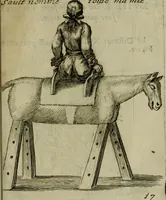 Picture 25 of 53 from L'escuyer françois : qui enseigne a monter a cheval et a voltiger par une methode toute particuliere (1679), leaf 44