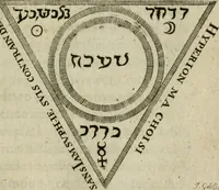 An illustration from Les dovze clefs de philosophie de frere Basile Valentin ... : traictant de la vraye medecine metalique : plus l'Azoth, ou, Le moyen de faire l'or caché des philosophes : traduction francoise (1660)