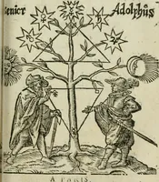 An illustration from Les dovze clefs de philosophie de frere Basile Valentin ... : traictant de la vraye medecine metalique : plus l'Azoth, ou, Le moyen de faire l'or caché des philosophes : traduction francoise (1660)