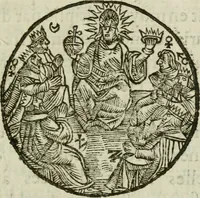 An illustration from Les dovze clefs de philosophie de frere Basile Valentin ... : traictant de la vraye medecine metalique : plus l'Azoth, ou, Le moyen de faire l'or caché des philosophes : traduction francoise (1660)