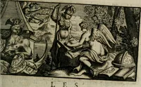 An illustration from Les Eloges des hommes scavans : tirez de l'Histoire de M. de Thou : avec des additions contenant l'abrégé de leur vie, le jugement & le catalogue de leurs ouvrages (1697)