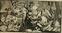 An illustration from Les Eloges des hommes scavans : tirez de l'Histoire de M. de Thou : avec des additions contenant l'abrégé de leur vie, le jugement & le catalogue de leurs ouvrages (1697)