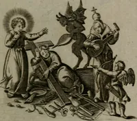 An illustration from Les emblemes d'amour diuin et humain ensemble : expliquez par des vers françois (1640)