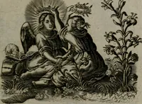 An illustration from Les emblemes d'amour diuin et humain ensemble : expliquez par des vers françois (1640)