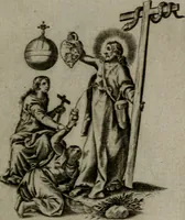 An illustration from Les emblemes d'amour diuin et humain ensemble : expliquez par des vers françois (1640)
