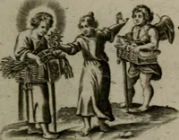An illustration from Les emblemes d'amour diuin et humain ensemble : expliquez par des vers françois (1640)