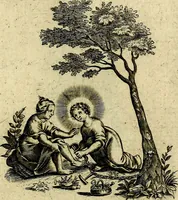 An illustration from Les emblemes d'amour divin et humain ensemble : expliquez par des vers françois (1640)