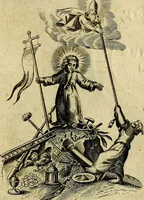 An illustration from Les emblemes d'amour divin et humain ensemble : expliquez par des vers françois (1640)
