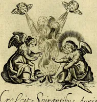 An illustration from Les emblemes d'amour divin et humain ensemble : expliquez par des vers françois (1640)