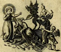 An illustration from Les emblemes d'amour divin et humain ensemble : expliquez par des vers françois (1640)