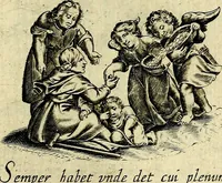 An illustration from Les emblemes d'amour divin et humain ensemble : expliquez par des vers françois (1640)
