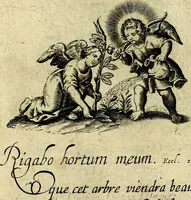 An illustration from Les emblemes d'amour divin et humain ensemble : expliquez par des vers françois (1640)