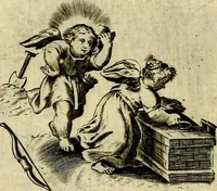 An illustration from Les emblemes d'amour divin et humain ensemble : expliquez par des vers françois (1640)
