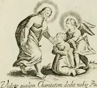 An illustration from Les Emblemes d'amovr divin et hvmain ensemble. Expliquez par des vers françois (1600)