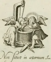 Picture 70 of 120 from Les Emblemes d'amovr divin et hvmain ensemble. Expliquez par des vers françois (1600), leaf 144