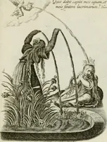 An illustration from Les Emblemes d'amovr divin et hvmain ensemble. Expliquez par des vers françois (1600)