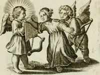 Picture 90 of 120 from Les Emblemes d'amovr divin et hvmain ensemble. Expliquez par des vers françois (1600), leaf 184