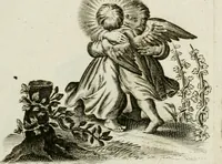 An illustration from Les Emblemes d'amovr divin et hvmain ensemble. Expliquez par des vers françois (1600)