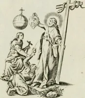 An illustration from Les Emblemes d'amovr divin et hvmain ensemble. Expliquez par des vers françois (1600)