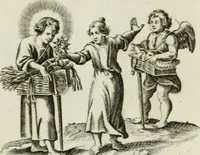 An illustration from Les Emblemes d'amovr divin et hvmain ensemble. Expliquez par des vers françois (1600)