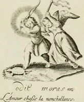 An illustration from Les Emblemes d'amovr divin et hvmain ensemble. Expliquez par des vers françois (1600)