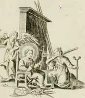 An illustration from Les Emblemes d'amovr divin et hvmain ensemble. Expliquez par des vers françois (1600)