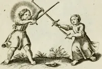 An illustration from Les Emblemes d'amovr divin et hvmain ensemble. Expliquez par des vers françois (1600)