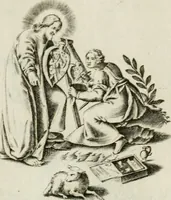 An illustration from Les Emblemes d'amovr divin et hvmain ensemble. Expliquez par des vers françois (1600)